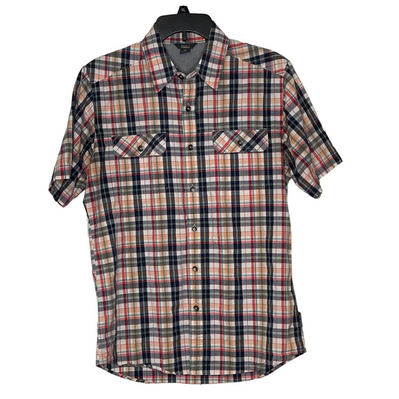 Royal Robbins Contemporary Fit Men's Plaid Short Sleeve Shirt Button Up Medium - Picture 1 of 8